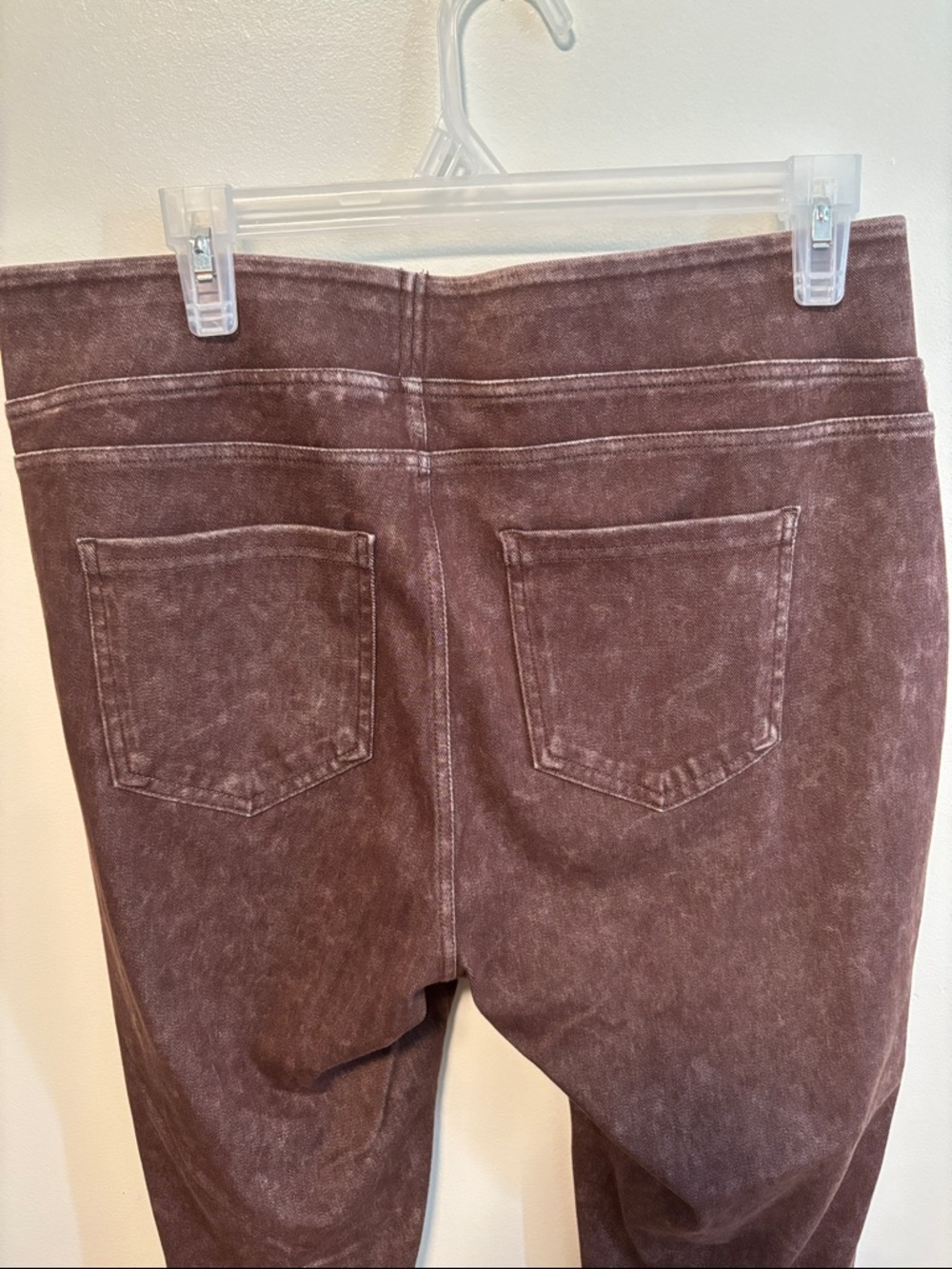 Women’s Brown Pull-On Stretch Jeggings - Picture 5 of 8